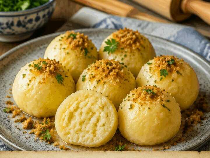 Kartoffelknödel aus gekochten Kartoffeln: in 3 Schritten fertig