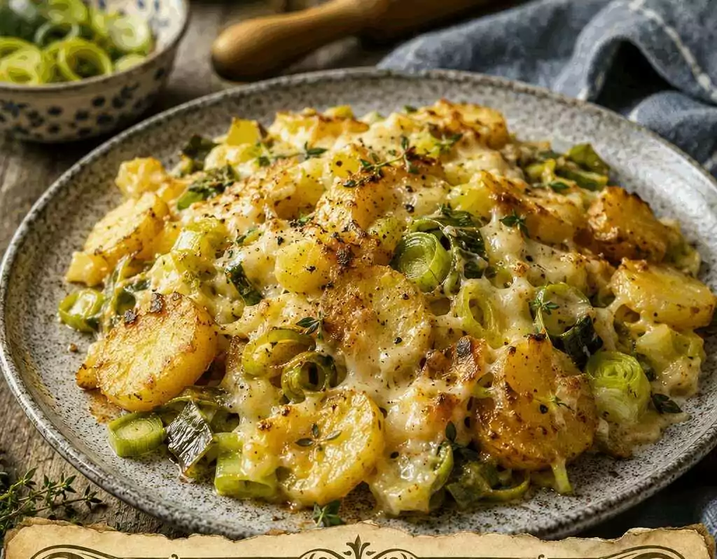 Kartoffel-Lauch-Pfanne mit Bergkäse – herzhaft, warm und unglaublich lecker