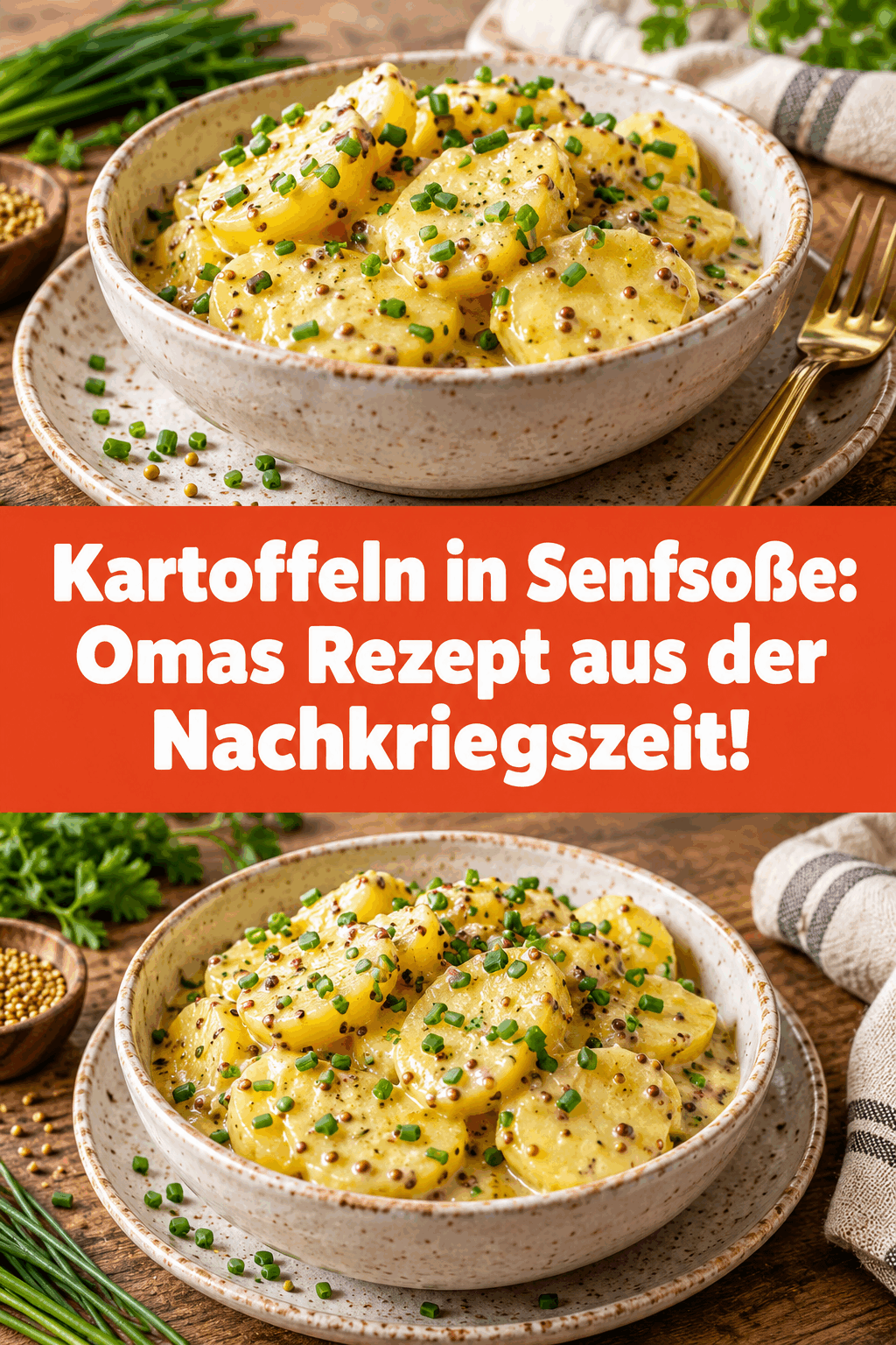 Kartoffeln in Senfsoße: Omas Rezept aus der Nachkriegszeit!