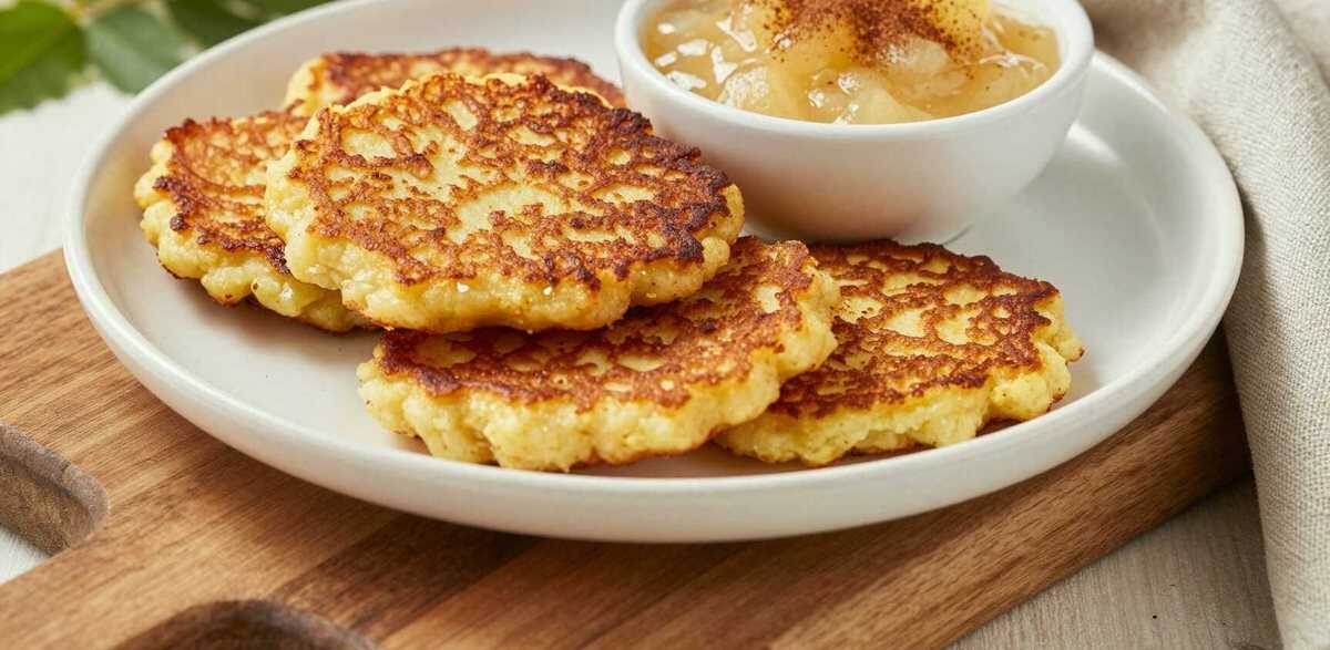 Kartoffelpuffer wie bei Oma: Knusprig, mit Apfelmus – in 20 Minuten!