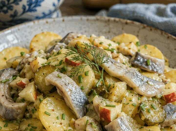 Kartoffelsalat mit Matjes – perfekt zum Vorkochen für die ganze Woche