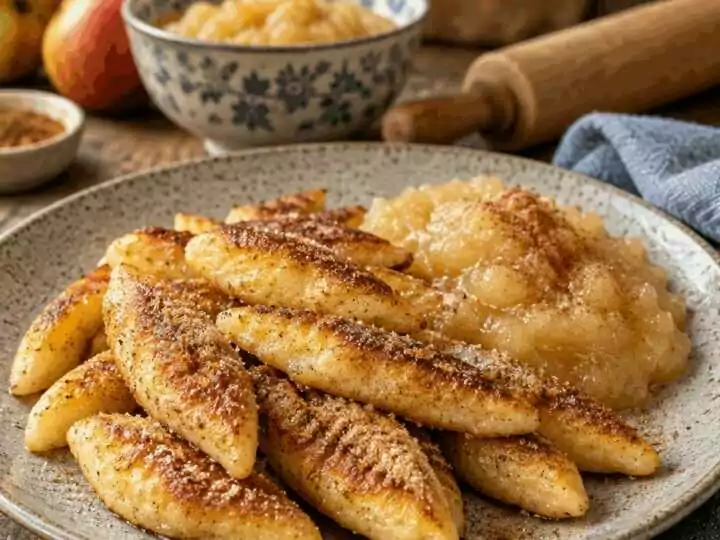 Kartoffel-Schupfnudeln mit Apfelmus und Zimt: das schnelle Abendessen für stressige Tage