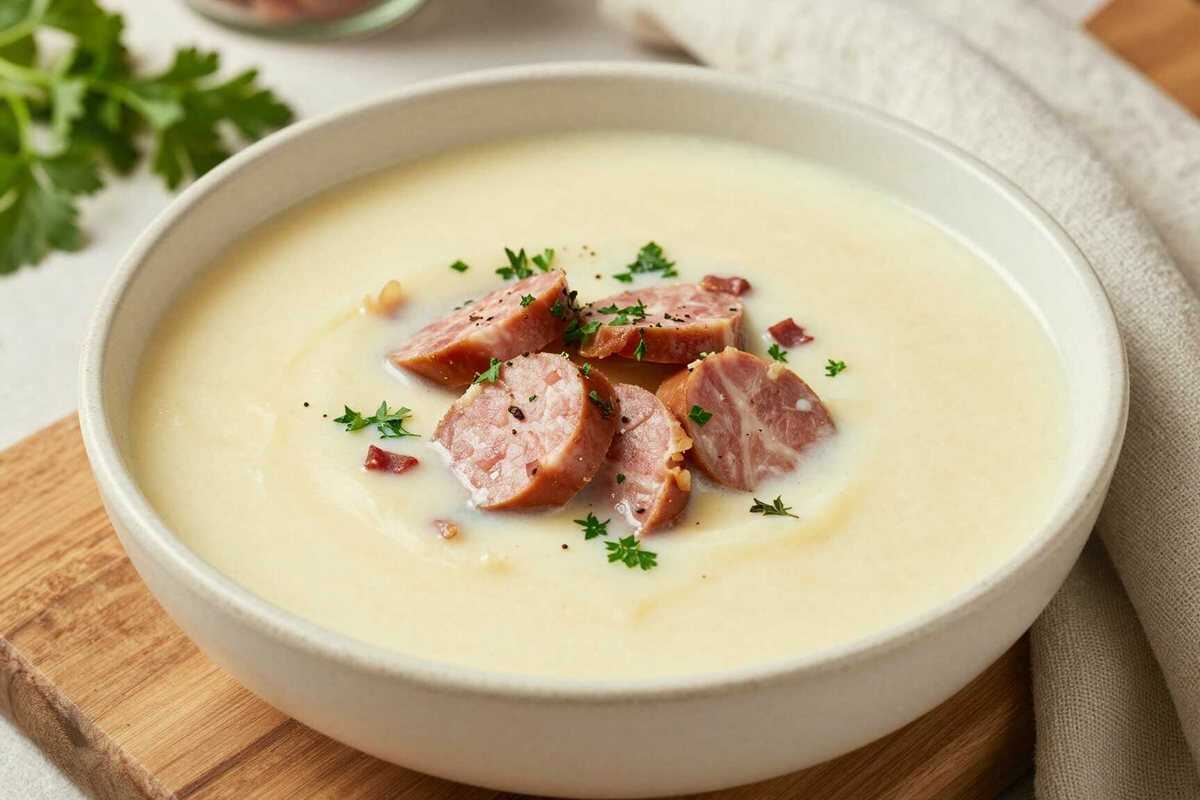 Kartoffelsuppe wie bei Oma: Cremig, deftig und in 30 Minuten fertig!