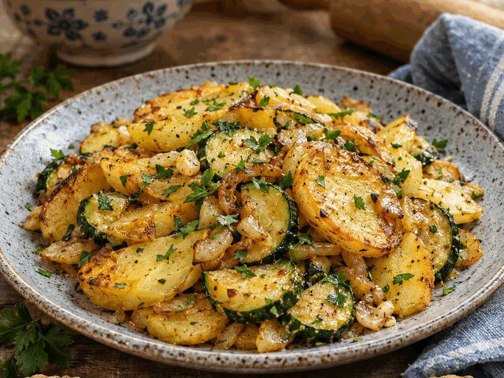 Kartoffel-Zucchini-Pfanne – das Soulfood für kalte Tage