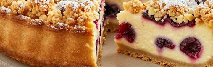 Kirsch-Käsekuchen mit Streuseln: Omas Klassiker aus der Springform!