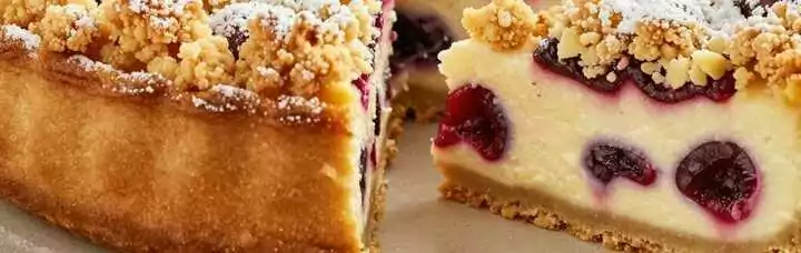 Kirsch-Käsekuchen mit Streuseln: Omas Klassiker aus der Springform!