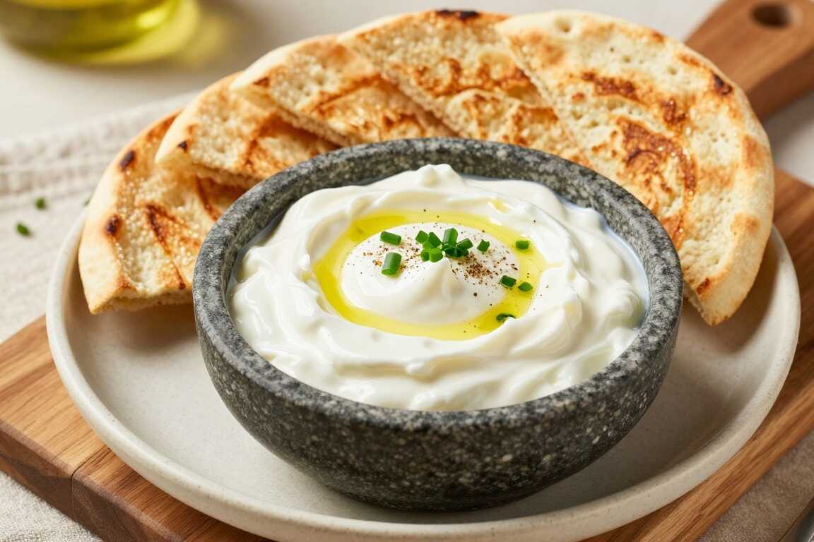 Knoblauch-Dip mit Joghurt: 400 g, cremig für Grillfleisch und Fladenbrot!