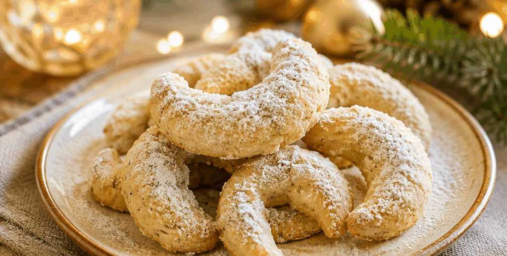 Knusprige Vanillekipferl: Dein neues Lieblingsrezept zur Weihnachtszeit! – so sieht es fertig aus
