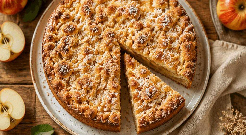 Knuspriger Apfeltraum: Der beste Streuselkuchen ever! – so sieht es fertig aus