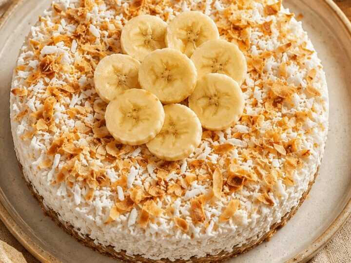 Köstliche Kokos-Bananen-Torta: Zuckerfrei & ohne Backen!