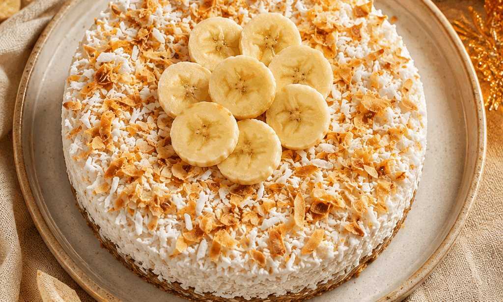Köstliche Kokos-Bananen-Torta: Zuckerfrei & ohne Backen!