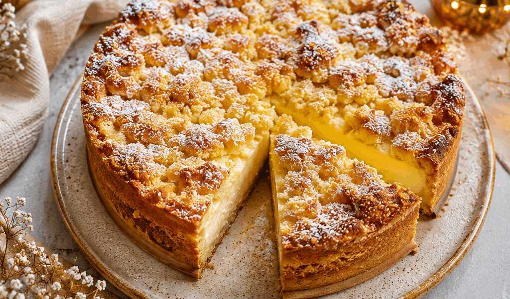 Köstlicher Vanillepudding-Kuchen für dein Wochenende!