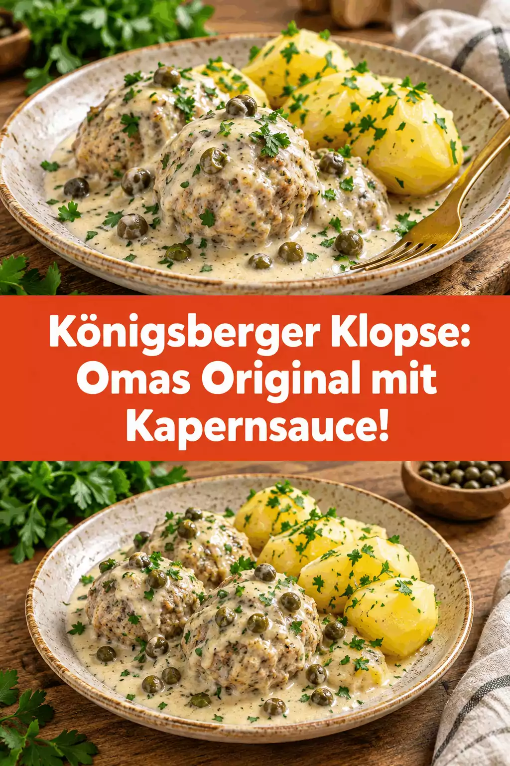 Königsberger Klopse: Omas Original mit Kapernsauce!