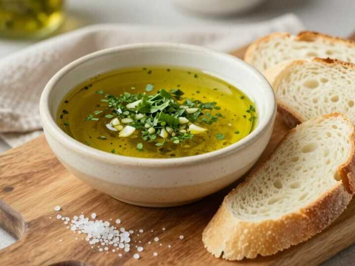 Kräuter-Olivenöl-Dip zum Tunken: 200 ml, für frisches Weißbrot!