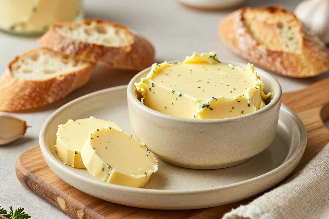 Kräuterbutter mit Knoblauch für das Baguette: 250 g, ofenfertig!