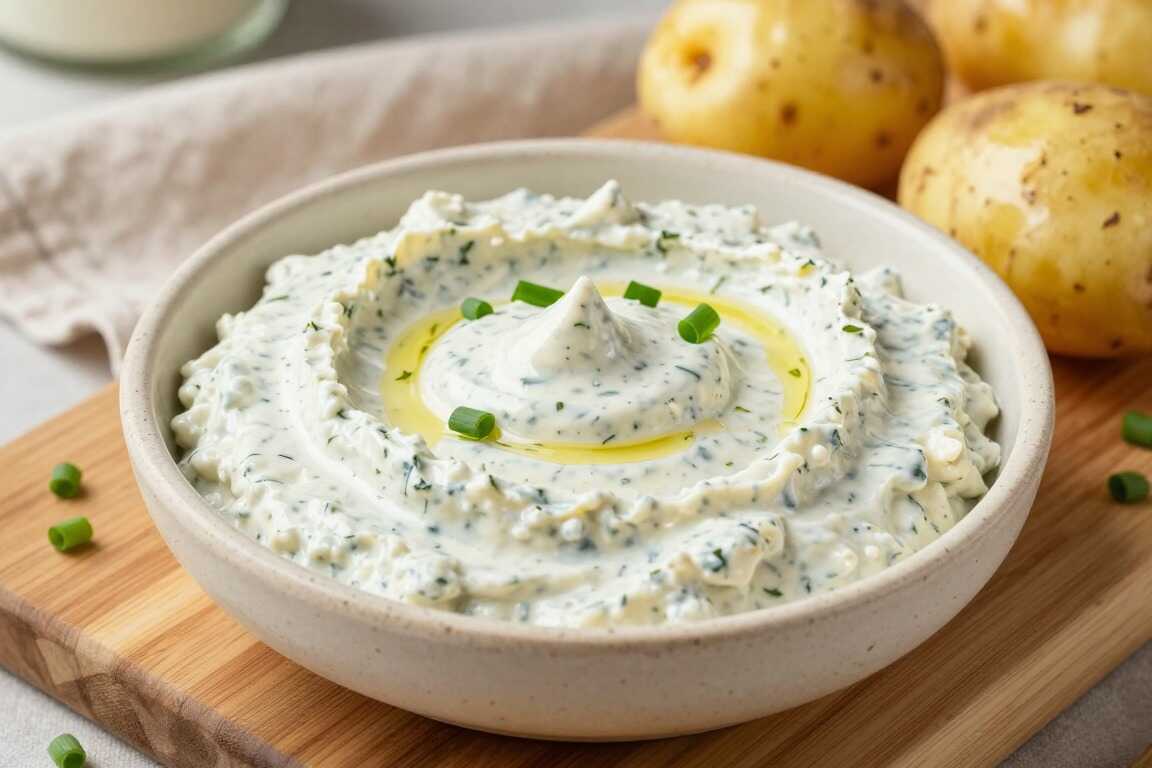 Kräuterquark mit acht Kräutern: 500 g, für Pellkartoffeln!
