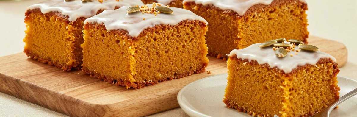 Kürbiskuchen vom Blech: Saftig, würzig, der Herbstkuchen schlechthin!