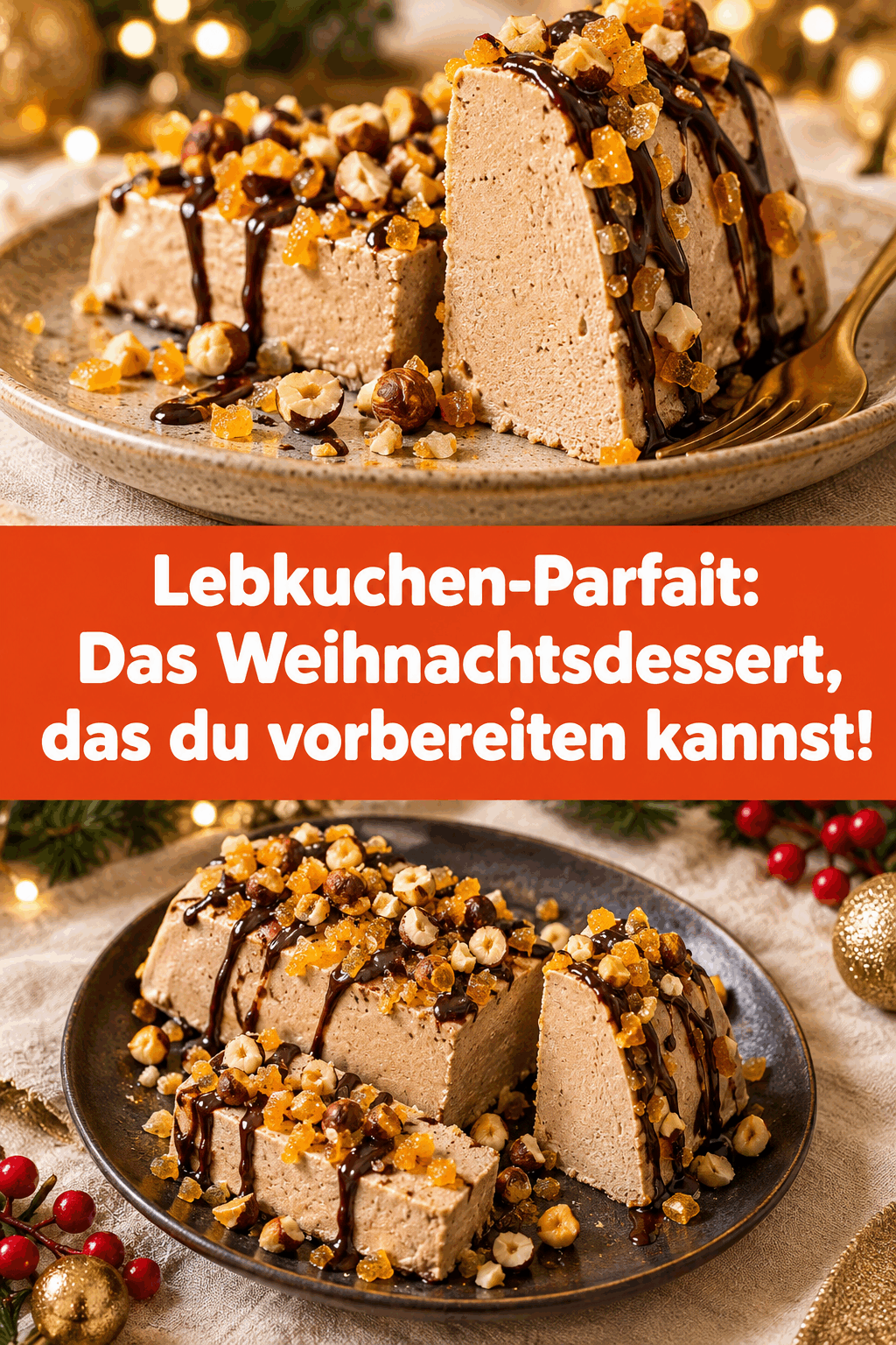 Lebkuchen-Parfait: Das Weihnachtsdessert, das du vorbereiten kannst!