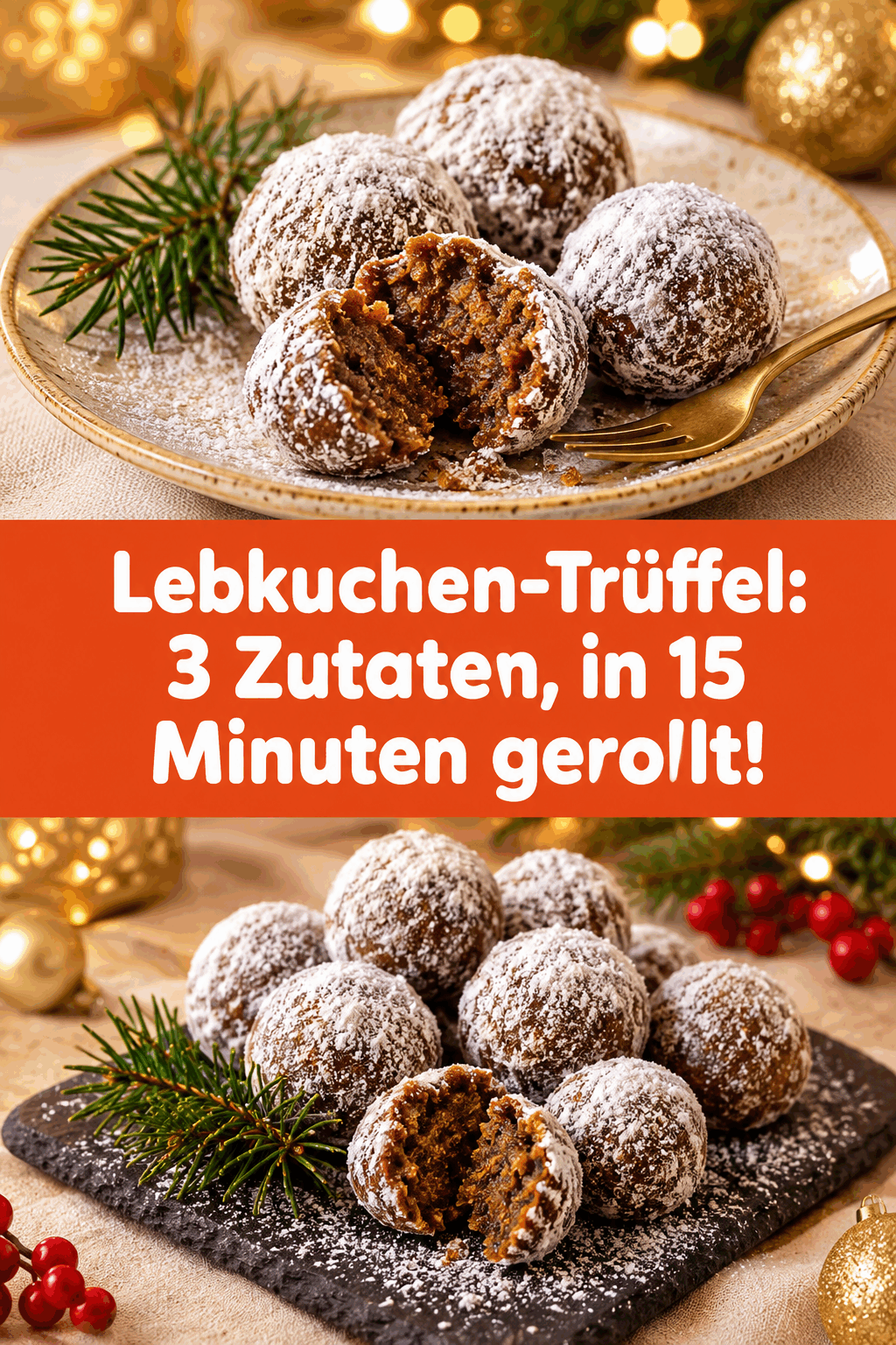 Lebkuchen-Trüffel: 3 Zutaten, in 15 Minuten gerollt!