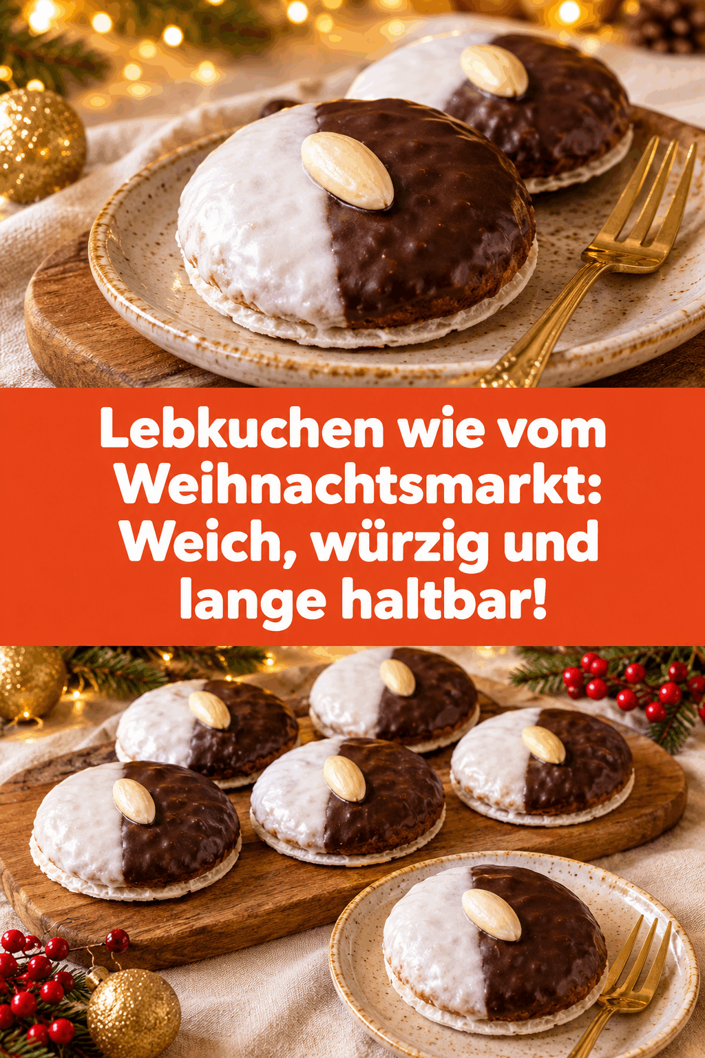 Lebkuchen wie vom Weihnachtsmarkt: Weich, würzig und lange haltbar!