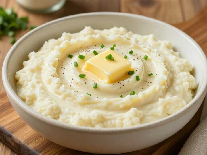 Low Carb Blumenkohl-Püree mit Butter: Die Beilage statt Kartoffelbrei!