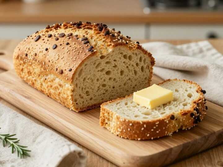 Low Carb Eiweißbrot mit Skyr: Kastenform, hält eine Woche frisch!