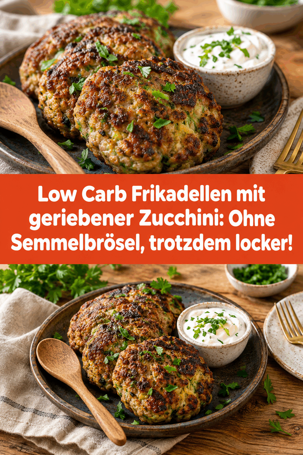 Low Carb Frikadellen mit geriebener Zucchini: Ohne Semmelbrösel, trotzdem locker!