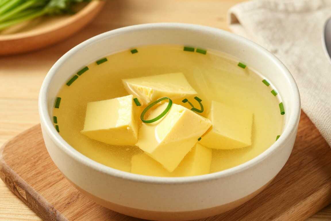 Low Carb Gemüsebrühe mit Eierstich: Klare Suppe, selbst angesetzt!