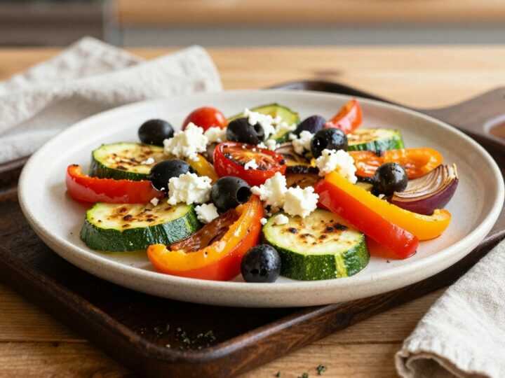 Low Carb Ofengemüse mit Feta und Oliven: Ein Blech, 30 Minuten, mediterran!