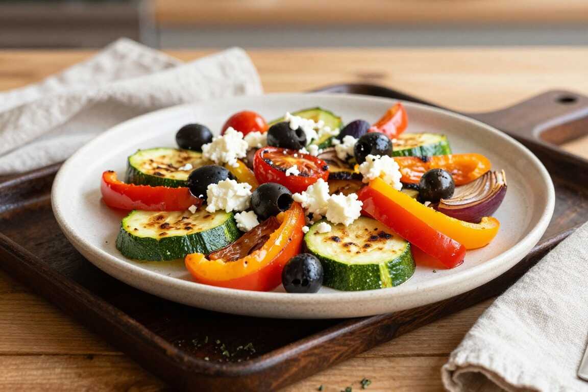Low Carb Ofengemüse mit Feta und Oliven: Ein Blech, 30 Minuten, mediterran!