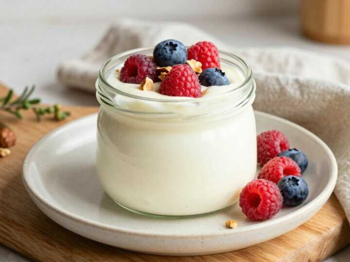 Low Carb Quark-Dessert mit Beeren und Nüssen: Süß ohne ein Gramm Zucker!