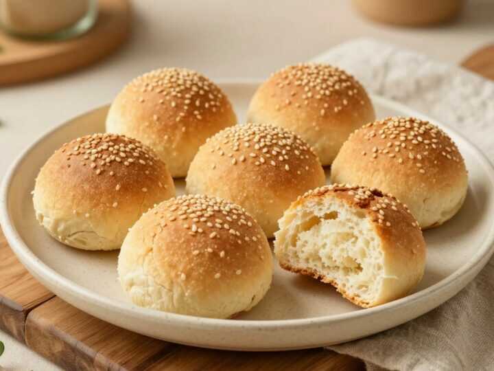 Low Carb Quarkbrötchen mit 250 g Magerquark: Sechs Stück, frisch aus dem Ofen!