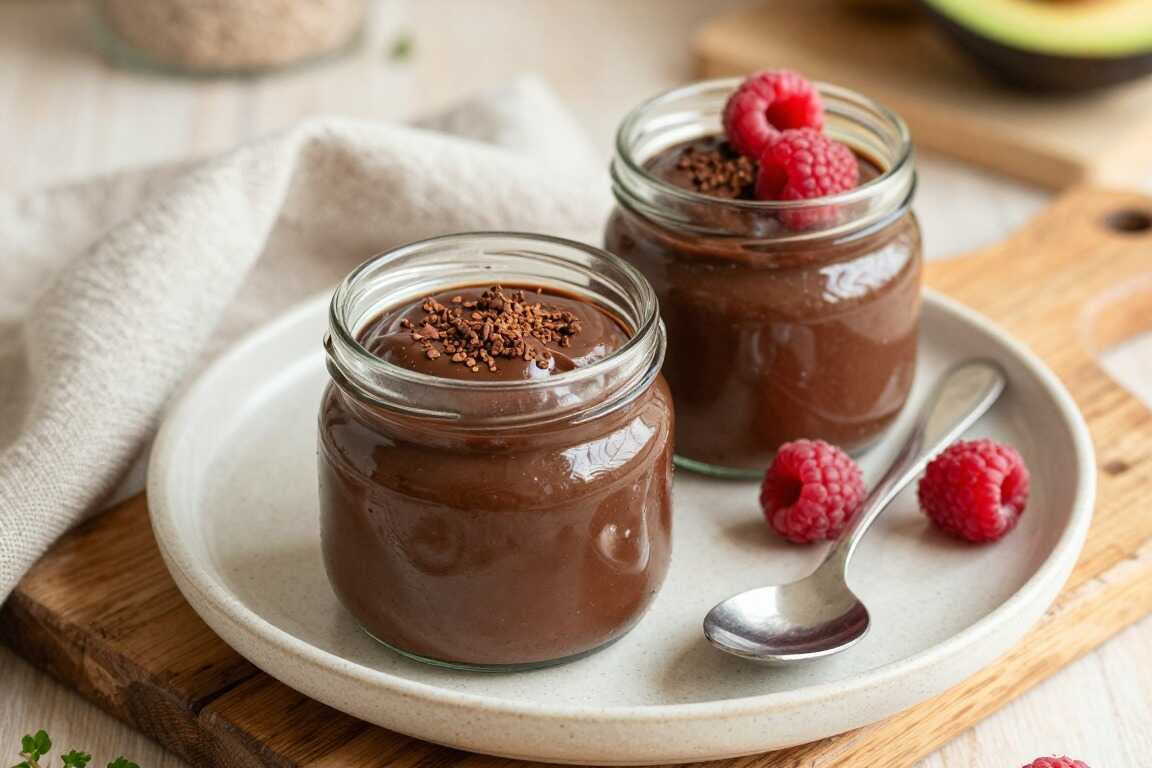 Low Carb Schokopudding aus Avocado: Cremig, ohne Zucker, in 10 Minuten!