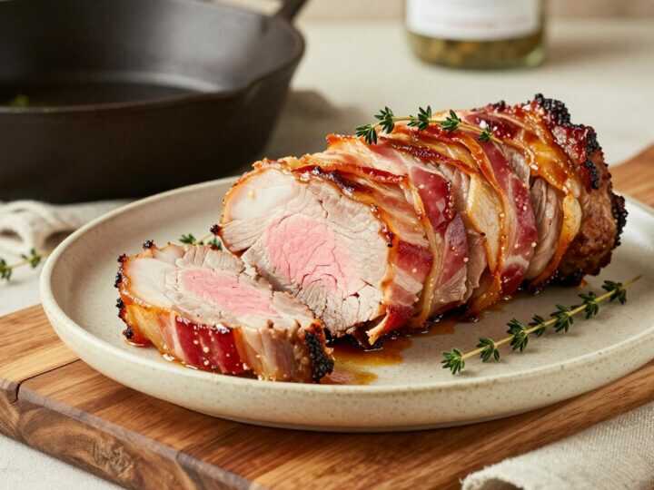 Low Carb Schweinefilet im Speckmantel: 20 Minuten Ofen, saftig geblieben!