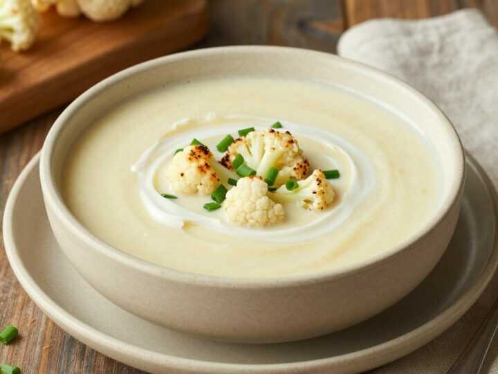 Low Carb Suppe mit 400 g Blumenkohl: Sämig ohne Kartoffel und ohne Mehl!