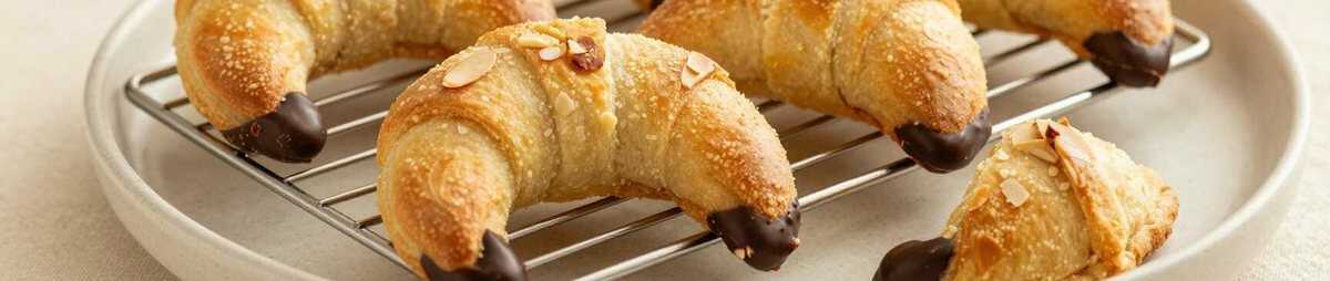 Mandelhörnchen wie vom Bäcker: Saftig, mit Marzipan, 5 Zutaten!