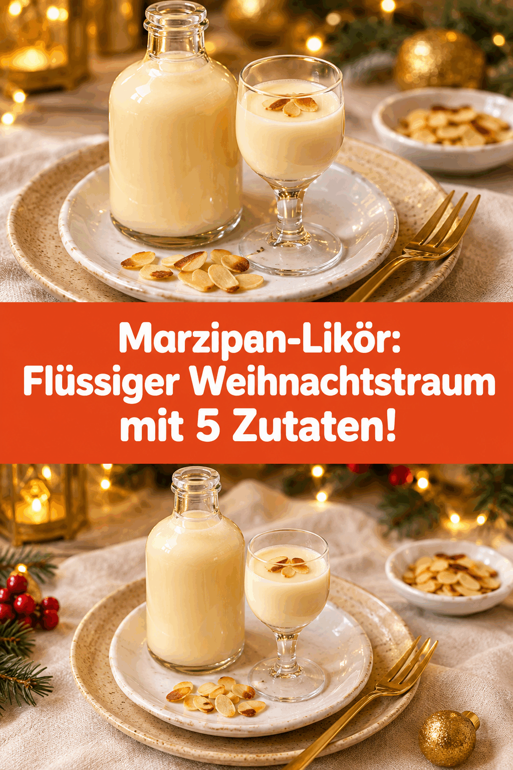 Marzipan-Likör: Flüssiger Weihnachtstraum mit 5 Zutaten!