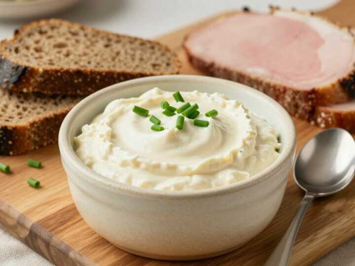 Meerrettich-Dip mit Schmand: 300 g, scharf für Roastbeef und Brot!