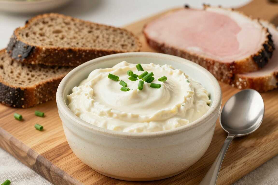 Meerrettich-Dip mit Schmand: 300 g, scharf für Roastbeef und Brot!