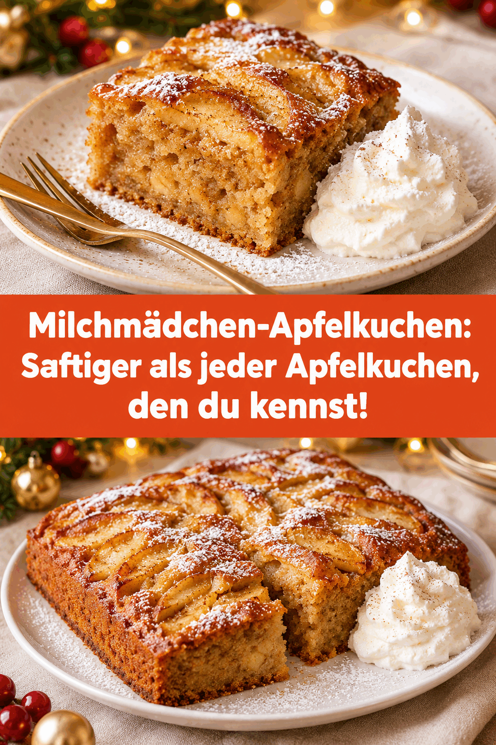 Milchmädchen-Apfelkuchen: Saftiger als jeder Apfelkuchen, den du kennst!
