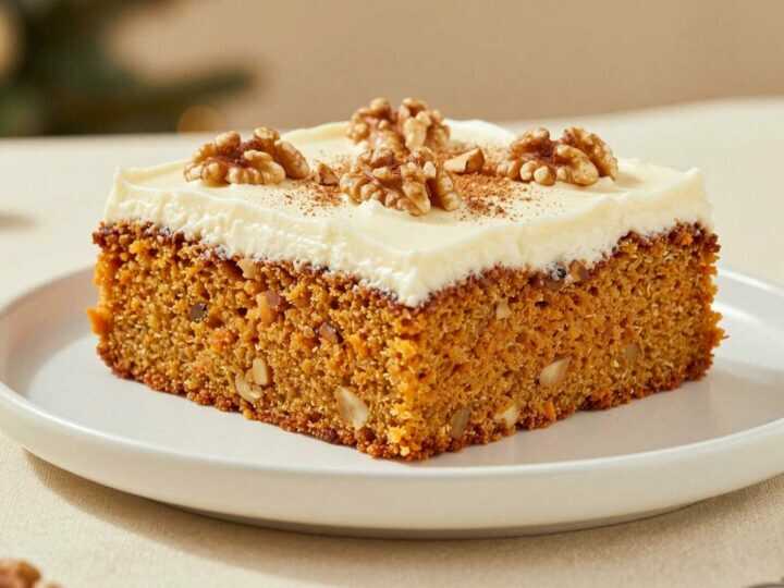 Möhrenkuchen mit 300 g Möhren: Saftig, nussig und mit Frischkäse-Glasur!