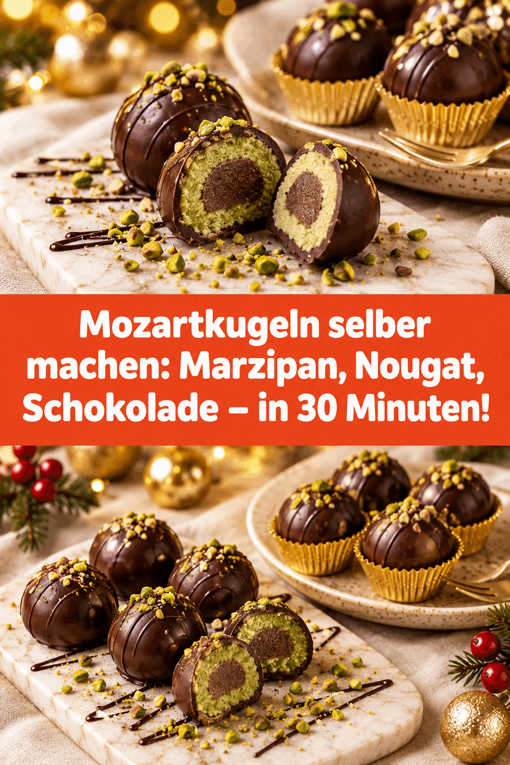 Mozartkugeln selber machen: Marzipan, Nougat, Schokolade – in 30 Minuten!