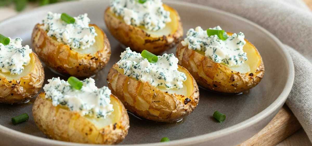 Ofenkartoffeln mit Kräuterquark: Das schnelle Abendessen!