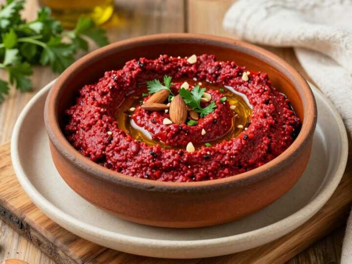 Paprika-Mandel-Dip: 350 g, spanisch inspiriert, kräftig rot!