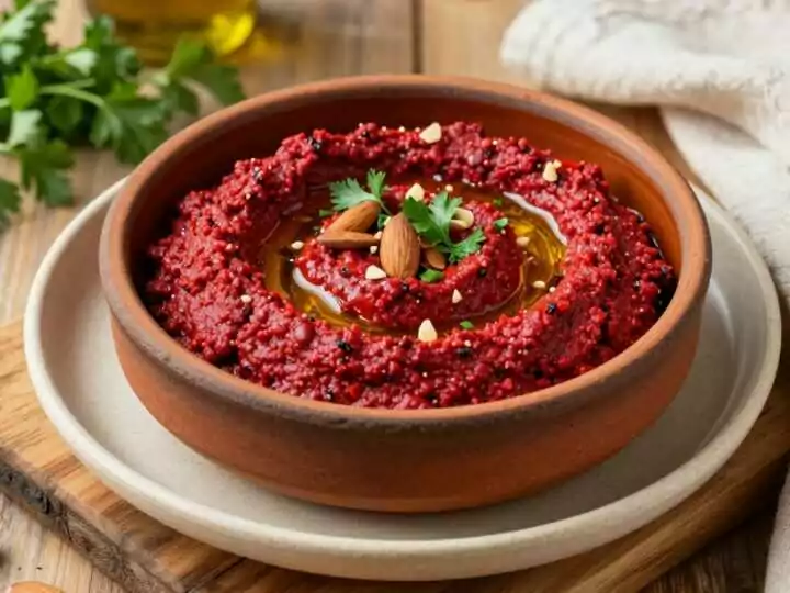Paprika-Mandel-Dip: 350 g, spanisch inspiriert, kräftig rot!