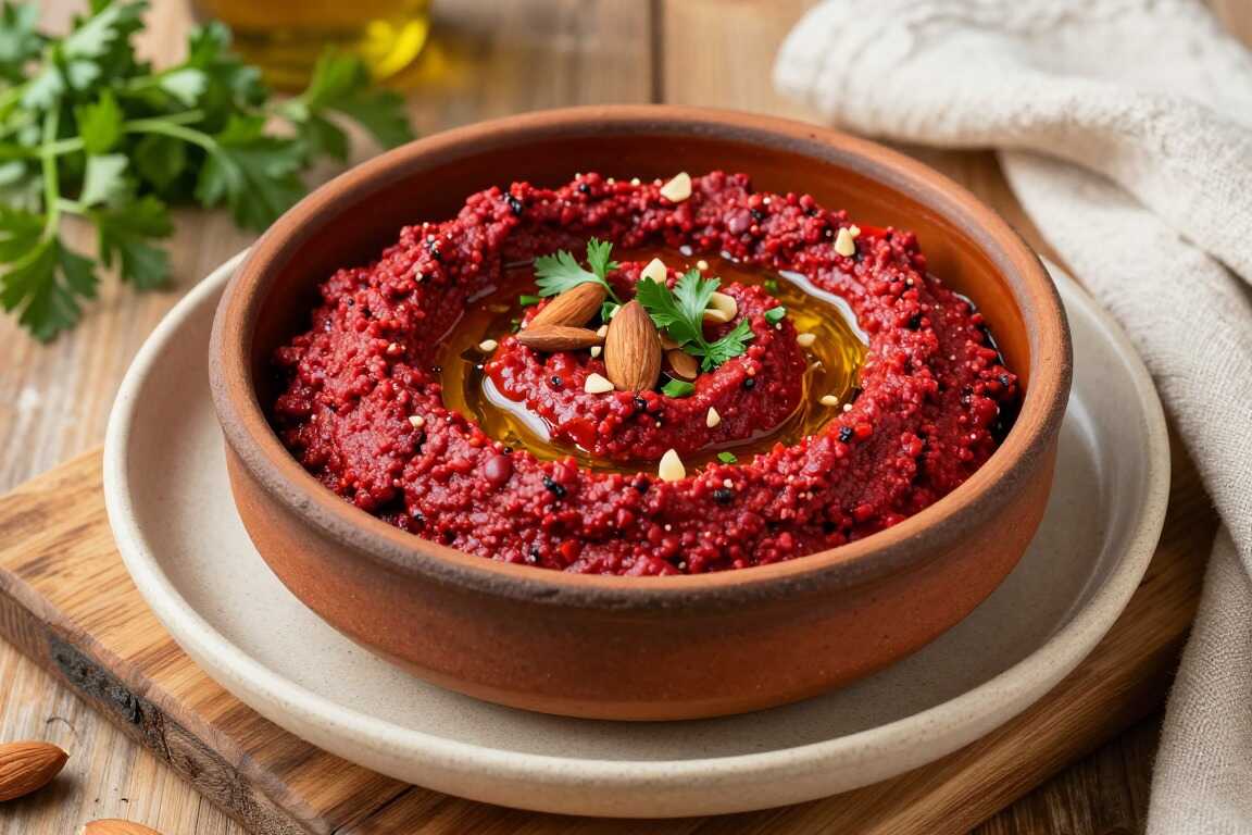 Paprika-Mandel-Dip: 350 g, spanisch inspiriert, kräftig rot!