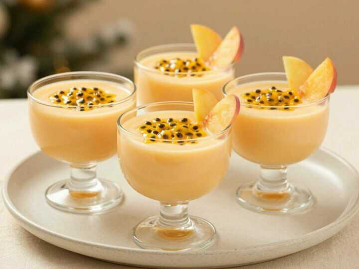 Pfirsich-Maracuja-Creme wie vom Italiener: Nur 3 Zutaten!