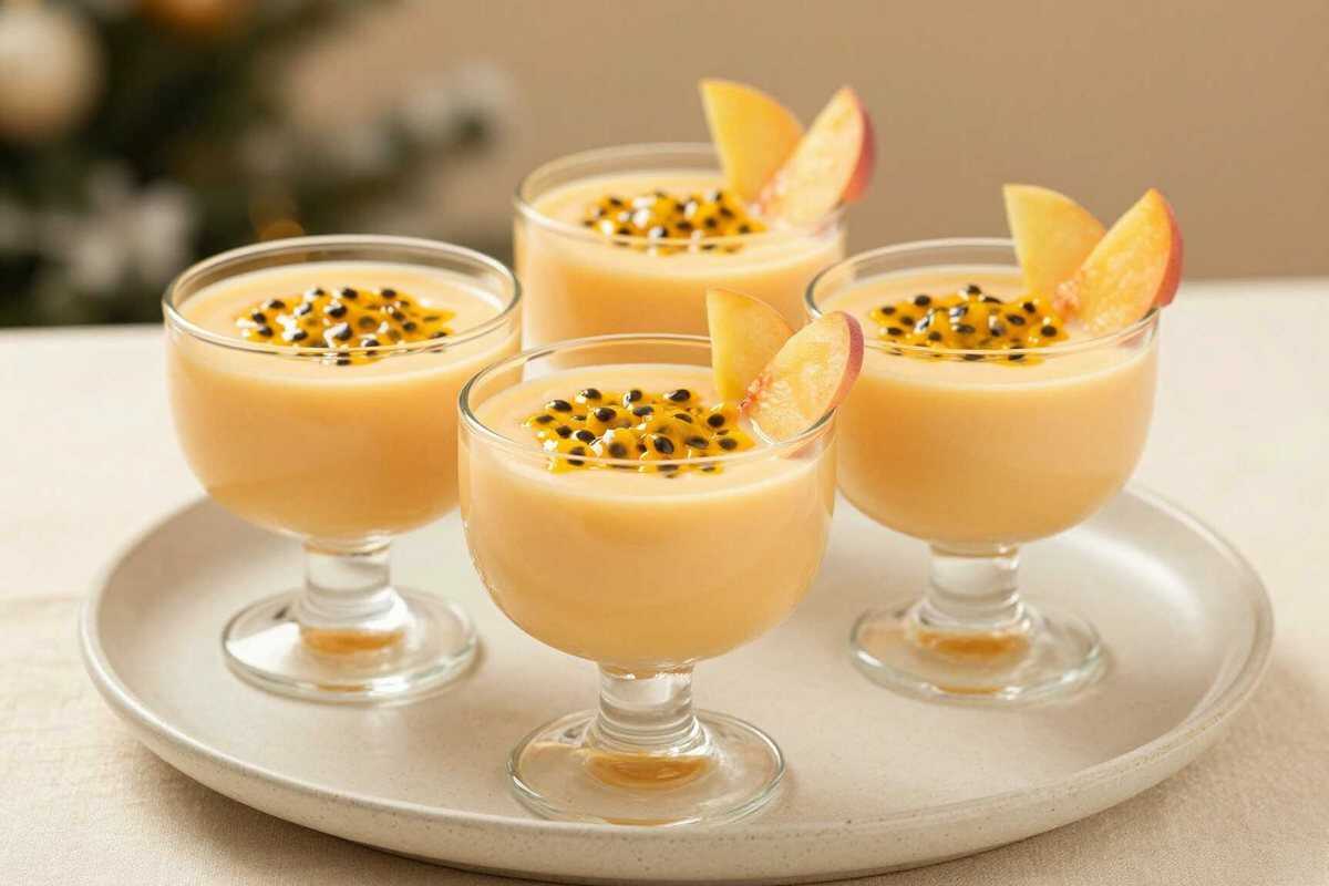 Pfirsich-Maracuja-Creme wie vom Italiener: Nur 3 Zutaten!