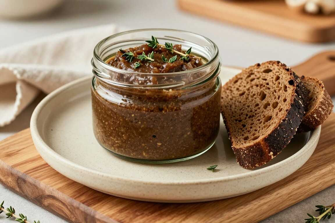 Pilz-Aufstrich mit Thymian: 400 g Champignons, waldig gewürzt!