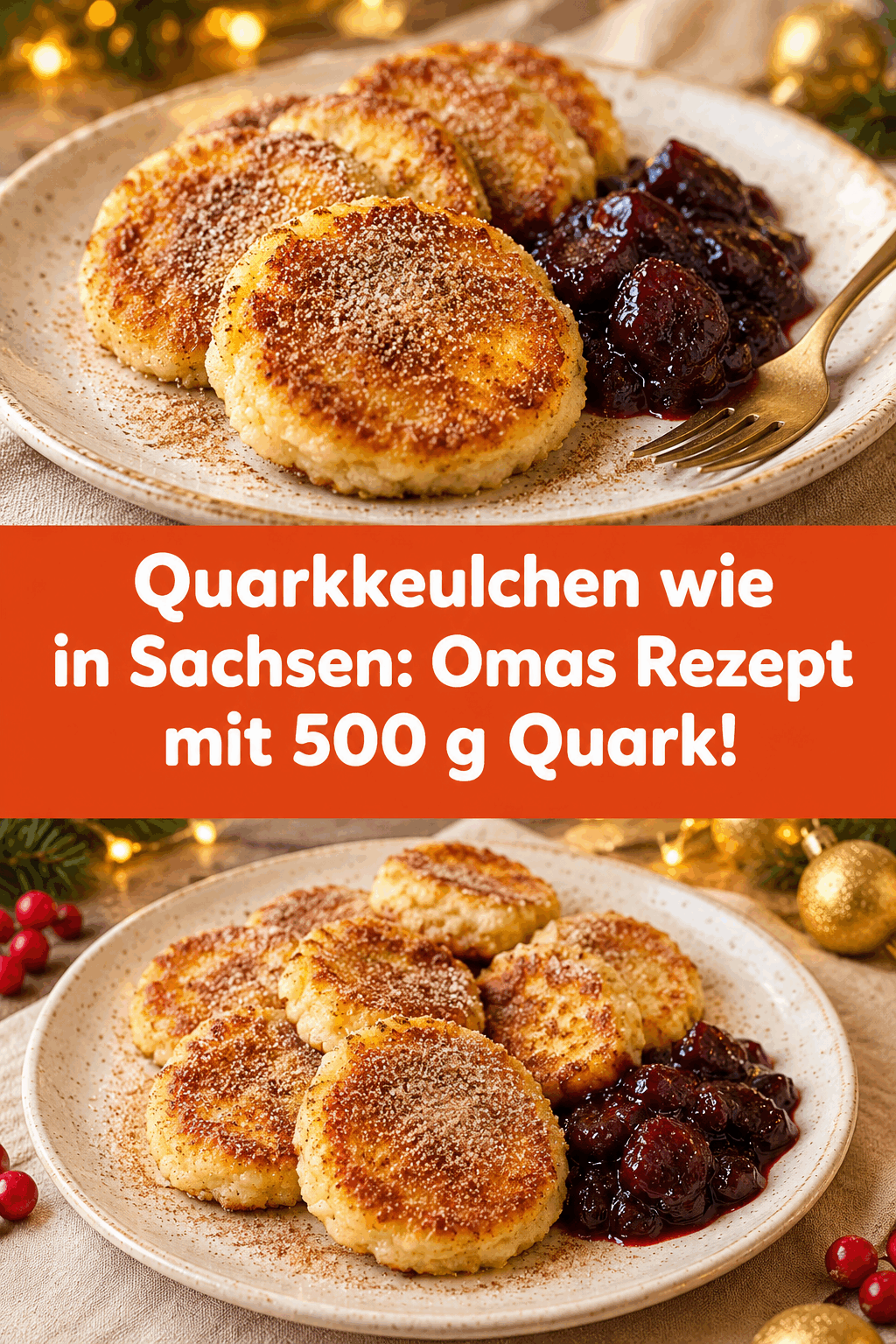 Quarkkeulchen wie in Sachsen: Omas Rezept mit 500 g Quark!